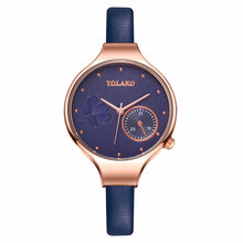 Load image into Gallery viewer, Women Leather Flower Watch